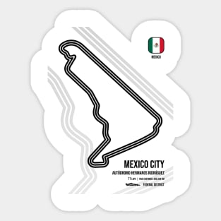 Mexico City Race Track Sticker